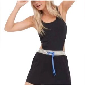 Aerie Offline Ribbed Cutout Romper Tennis🎾Dress NWOT small active pickleball